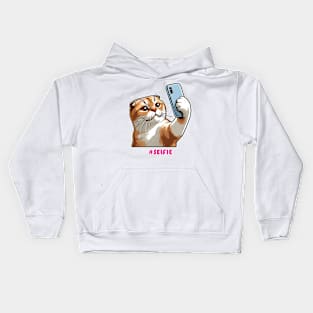 Cat Selfie Kids Hoodie